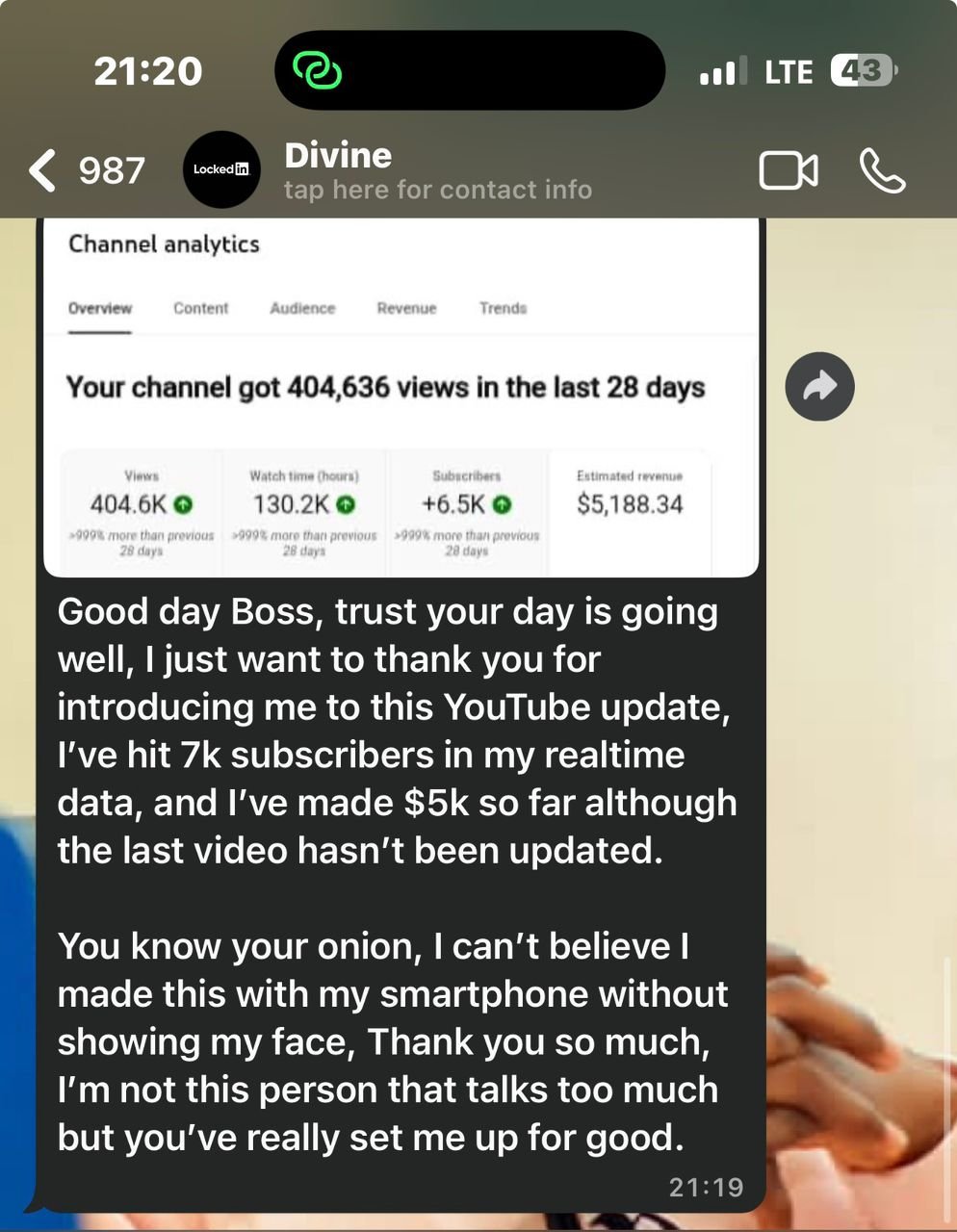 Student Revenue Screenshot